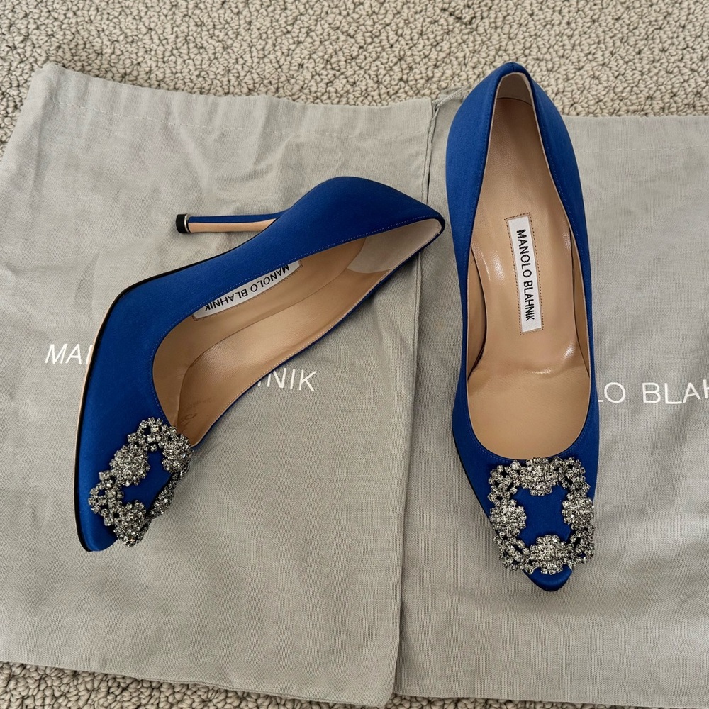 Manolo Blahnik Blue Santi Hangisi 105